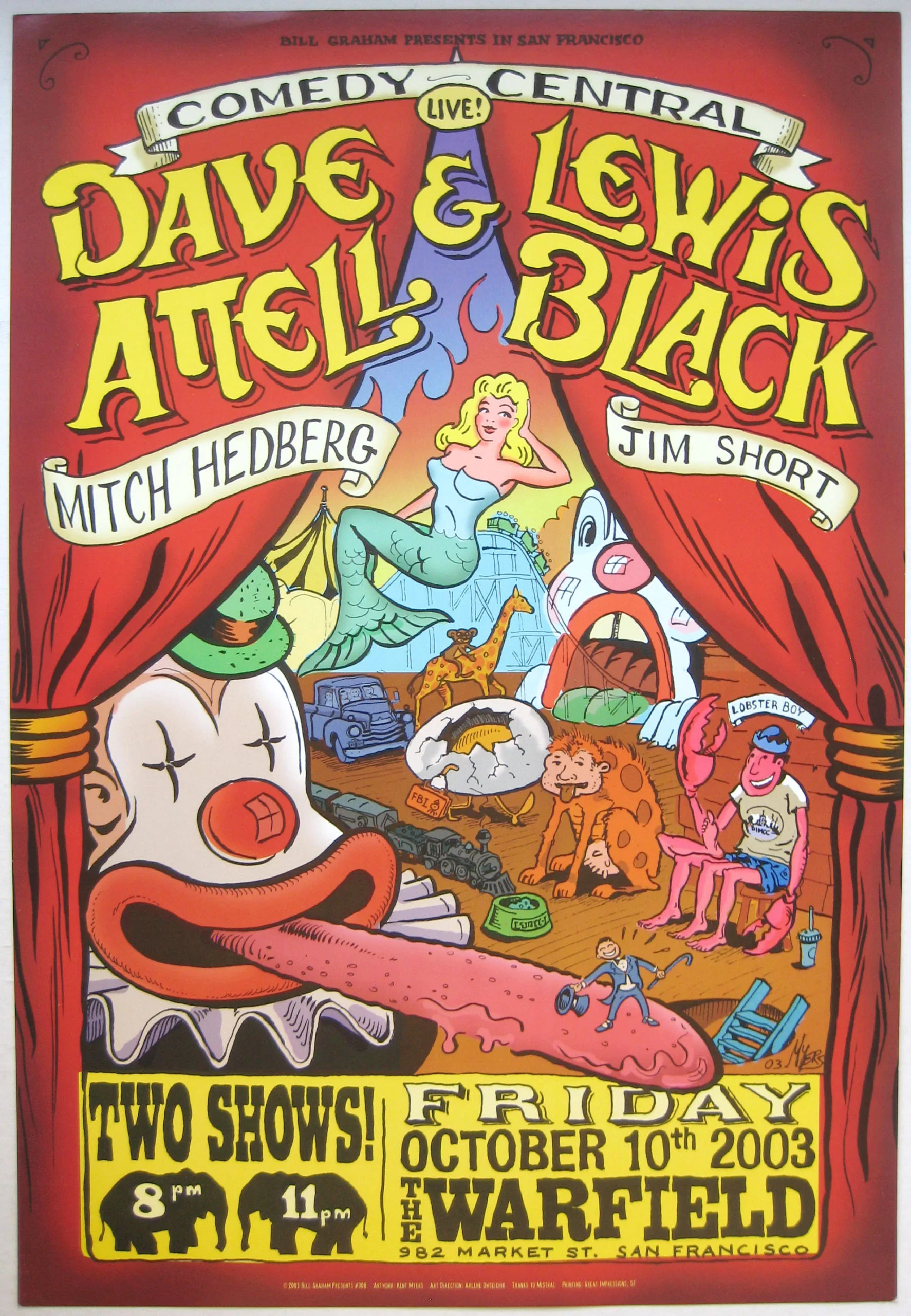 Dave Attell 2026 tour poster
